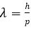 de-Broglies-equation